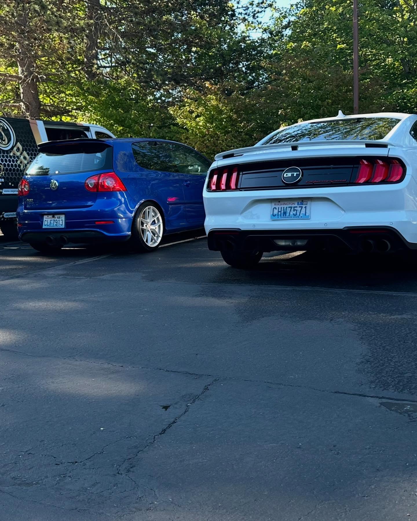 Ford Mustang GT after paint protection film service at OS Pro Auto Detailing in Redmond, WA